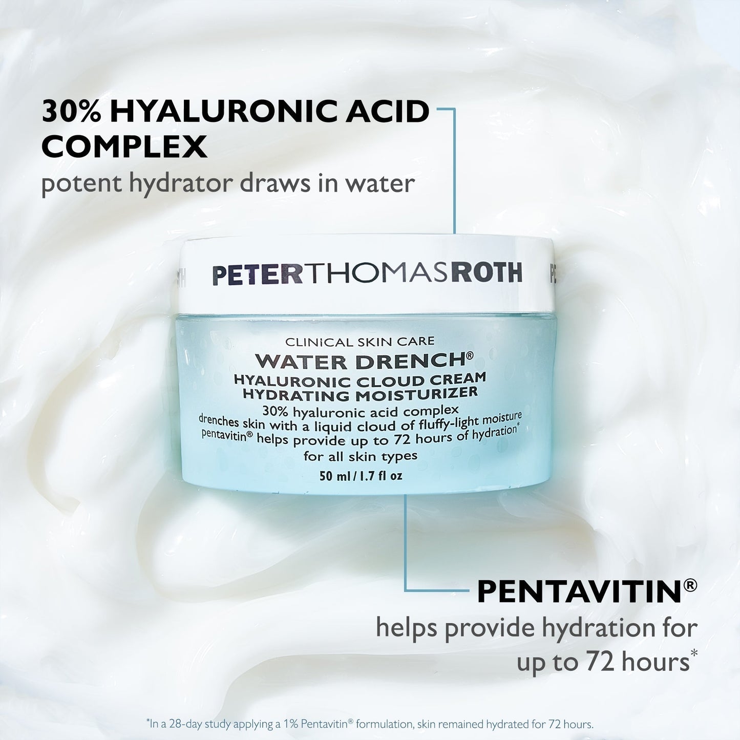 Water Drench Hyaluronic Cloud Cream Hydrating Moisturizer|1.7 fl oz