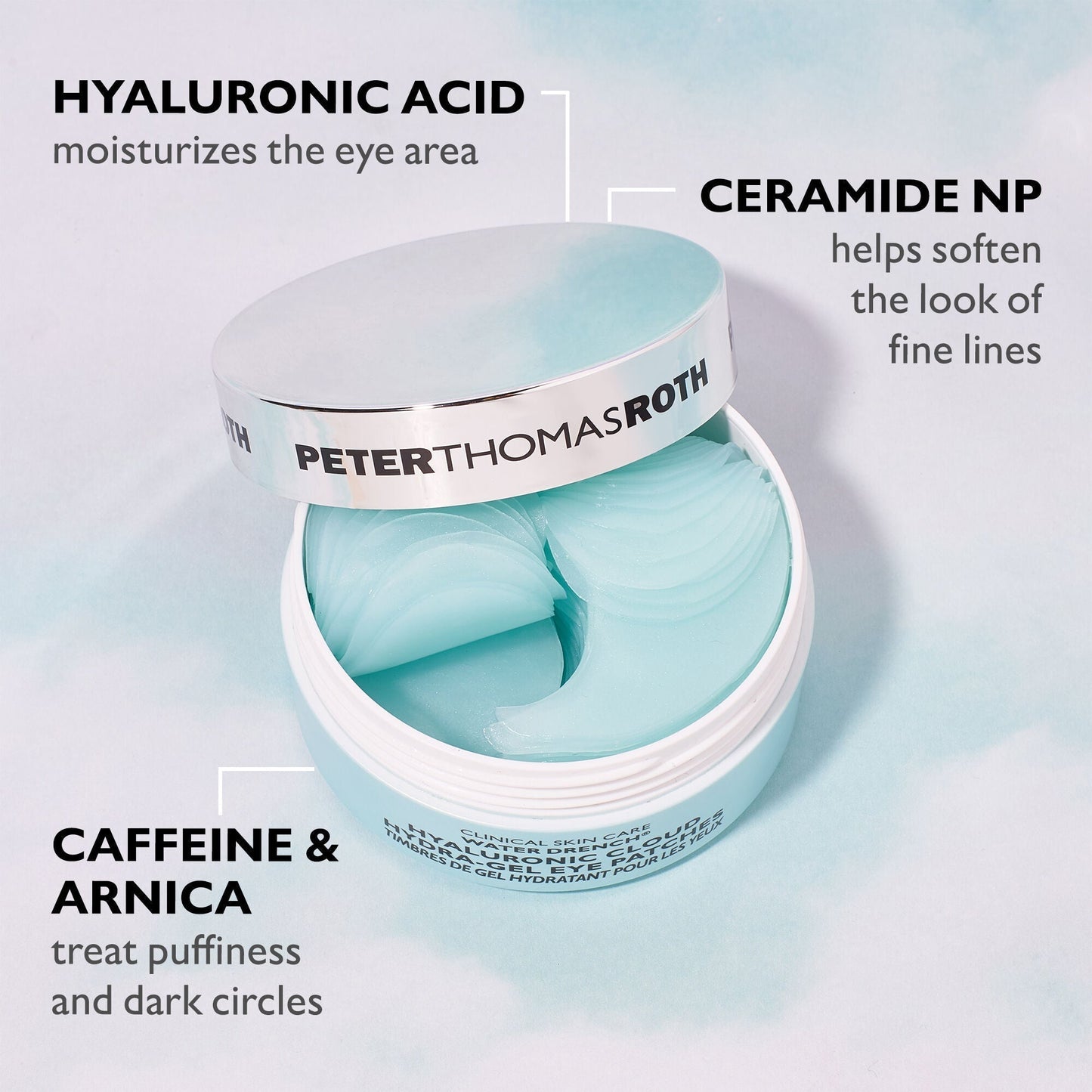 Water Drench Hyaluronic Cloud Hydra-Gel Eye Patches|30 pairs / 60 patches